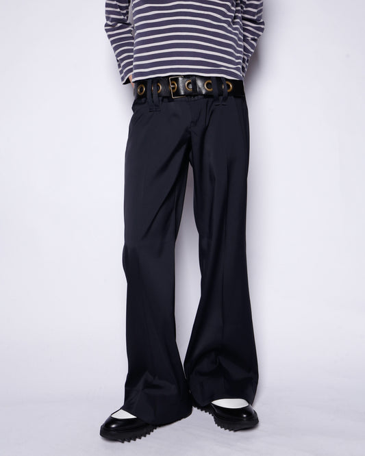 vintage low rise flare trousers