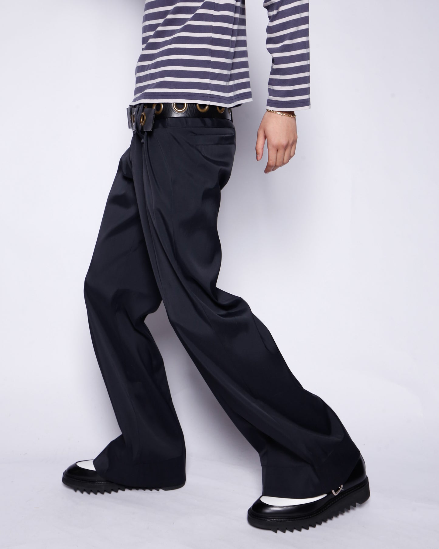 vintage low rise flare trousers
