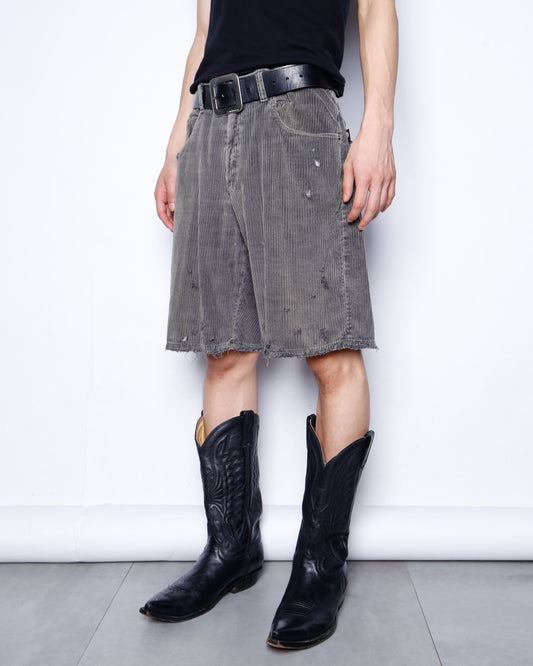 vintage 90's nofear corduroy broken shorts