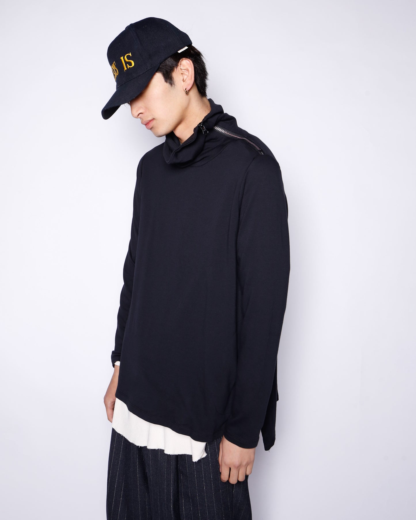 vintage slanting cowl neck cut sew