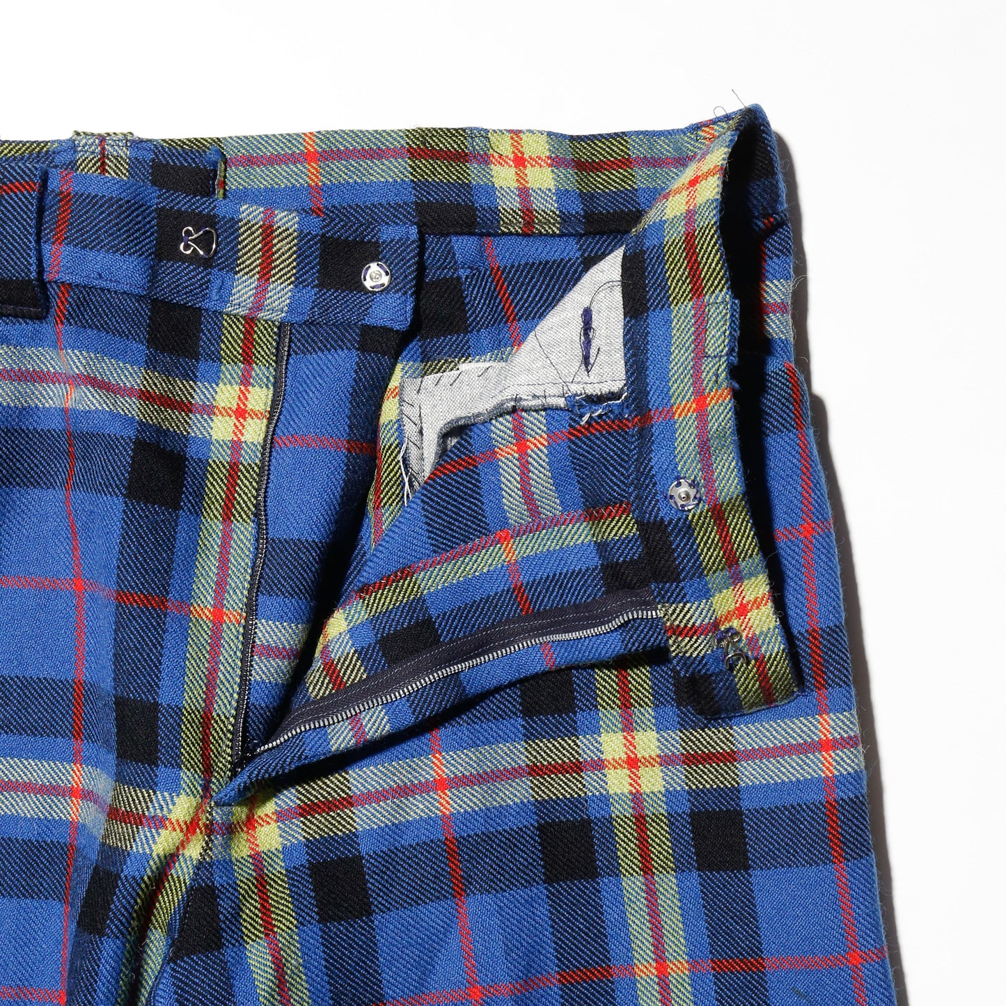 vintage 70's Florence Rohrs tartan check flare order set up