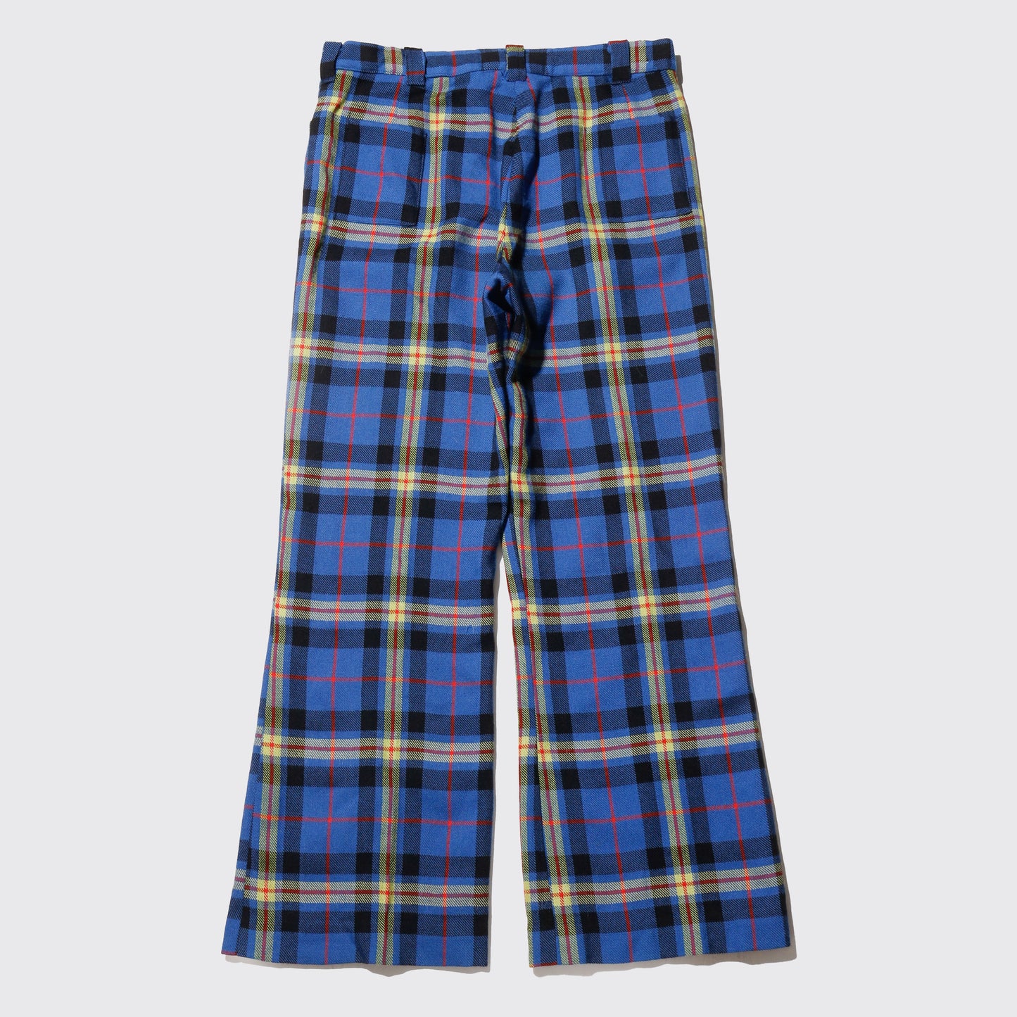 vintage 70's Florence Rohrs tartan check flare order set up