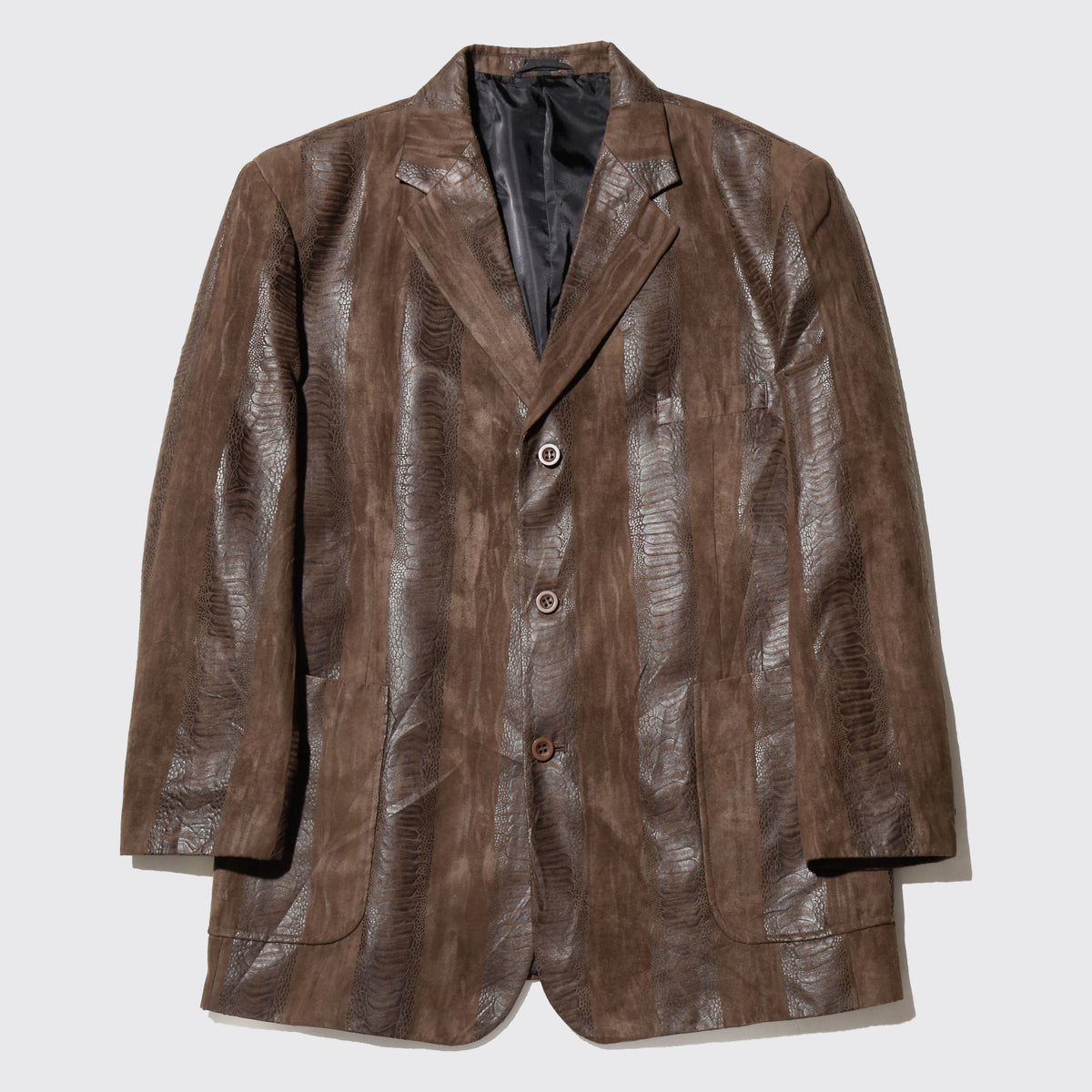 vintage faux croc tailored jacket