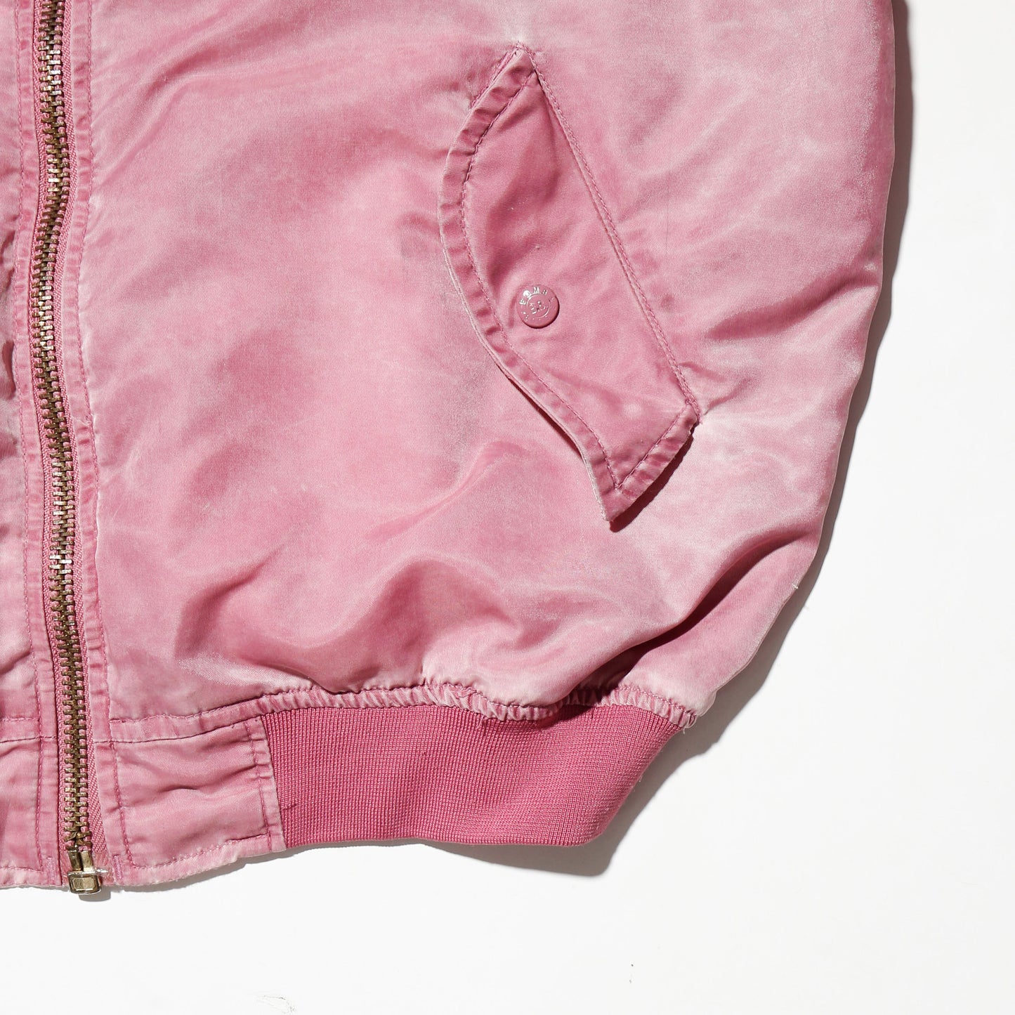 *one-off dust pink bomber jacket