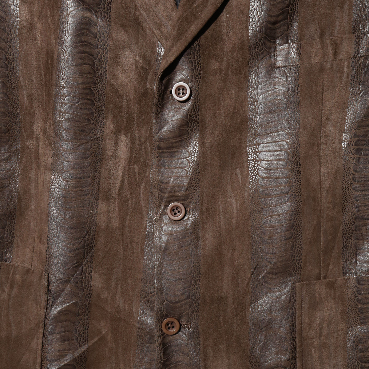 vintage faux croc tailored jacket