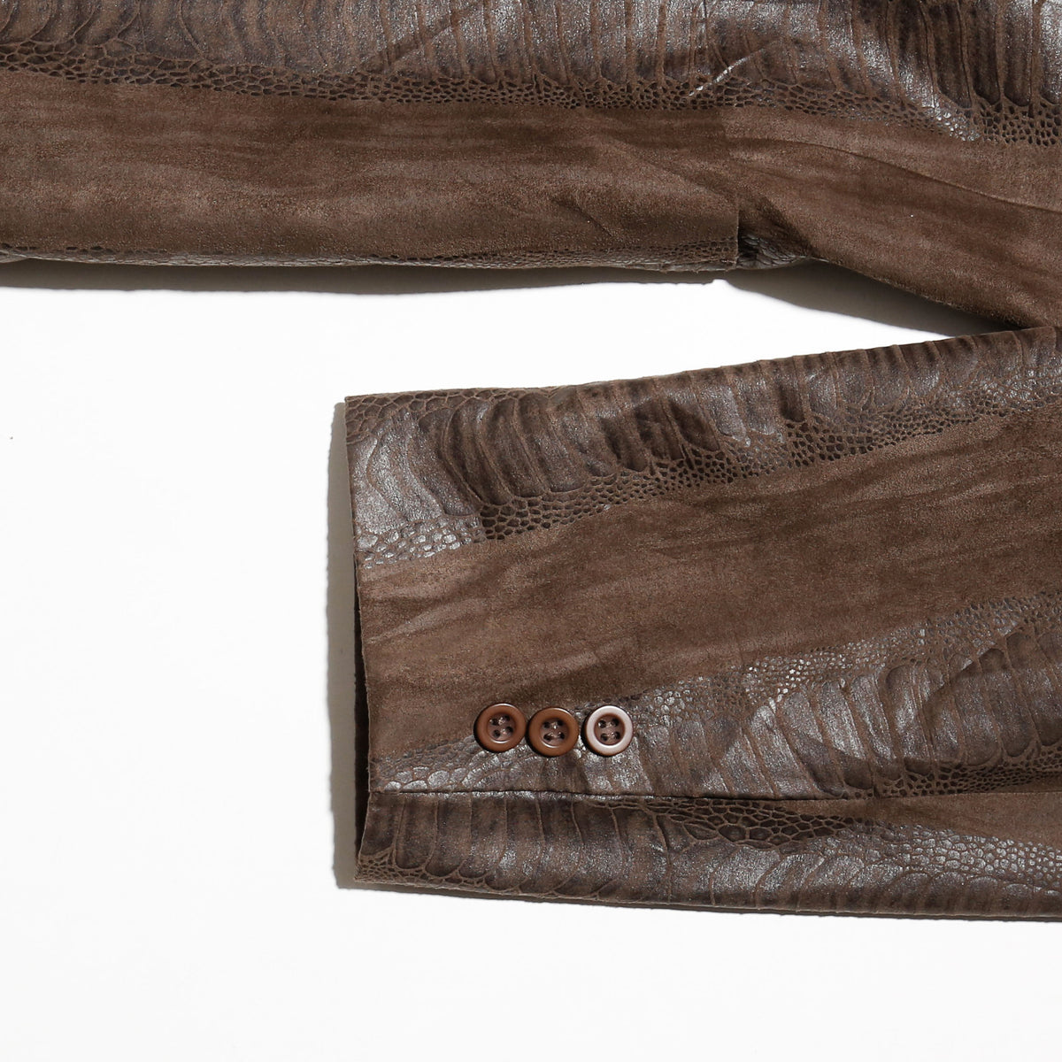 vintage faux croc tailored jacket