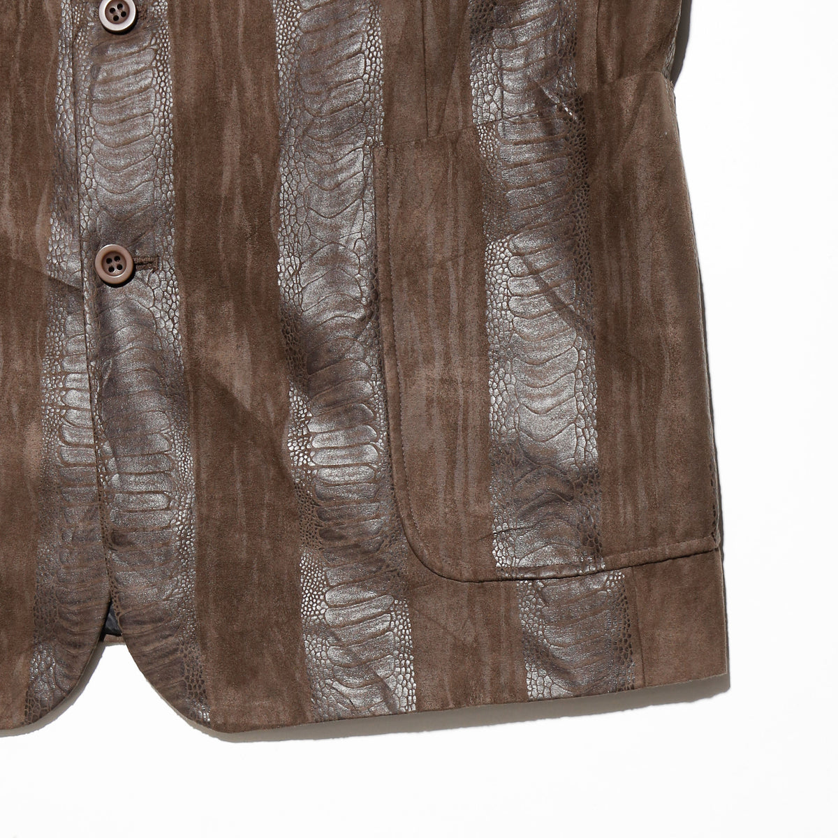 vintage faux croc tailored jacket