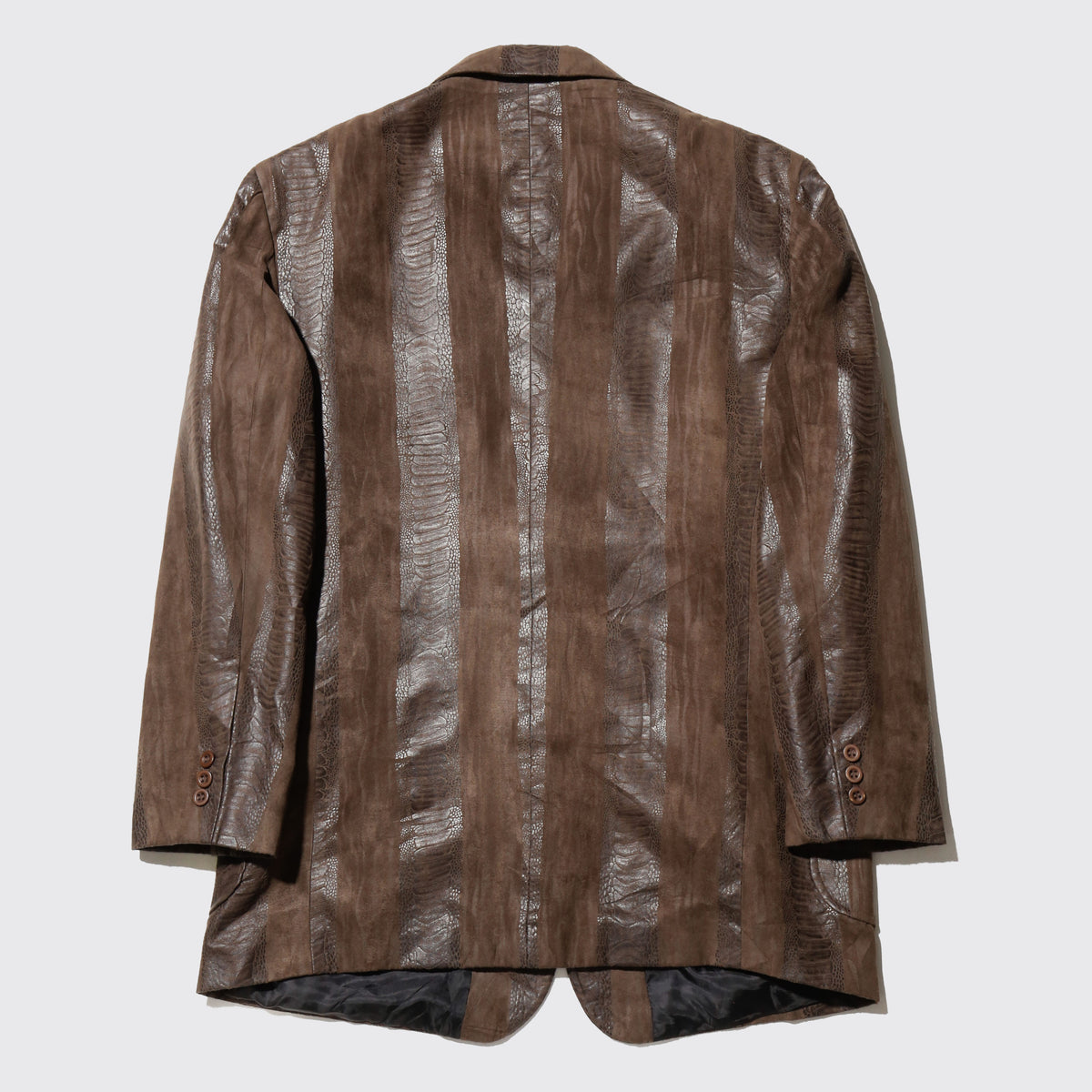 vintage faux croc tailored jacket