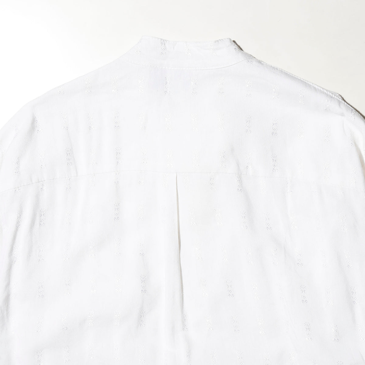vintage euro floral rayon mandarin collar shirt