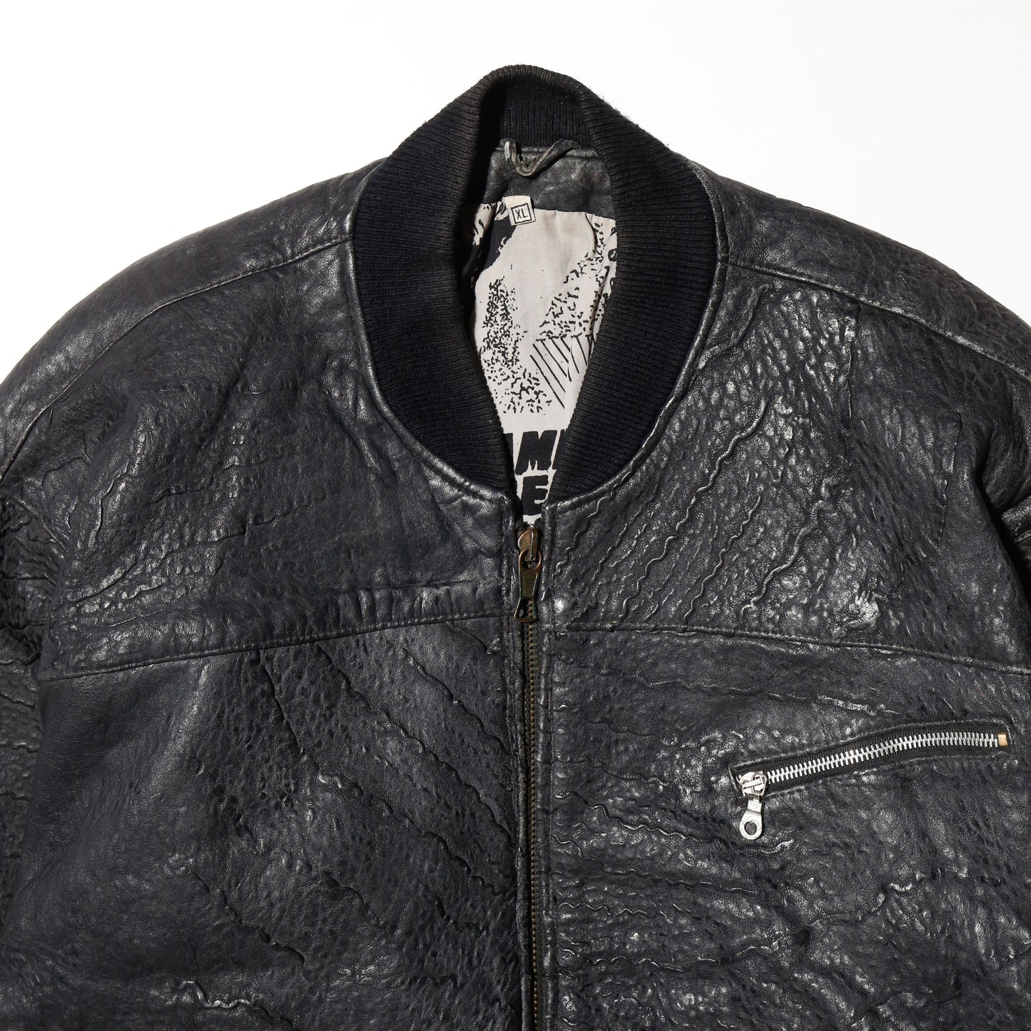 vintage James Dean leather bomber jacket