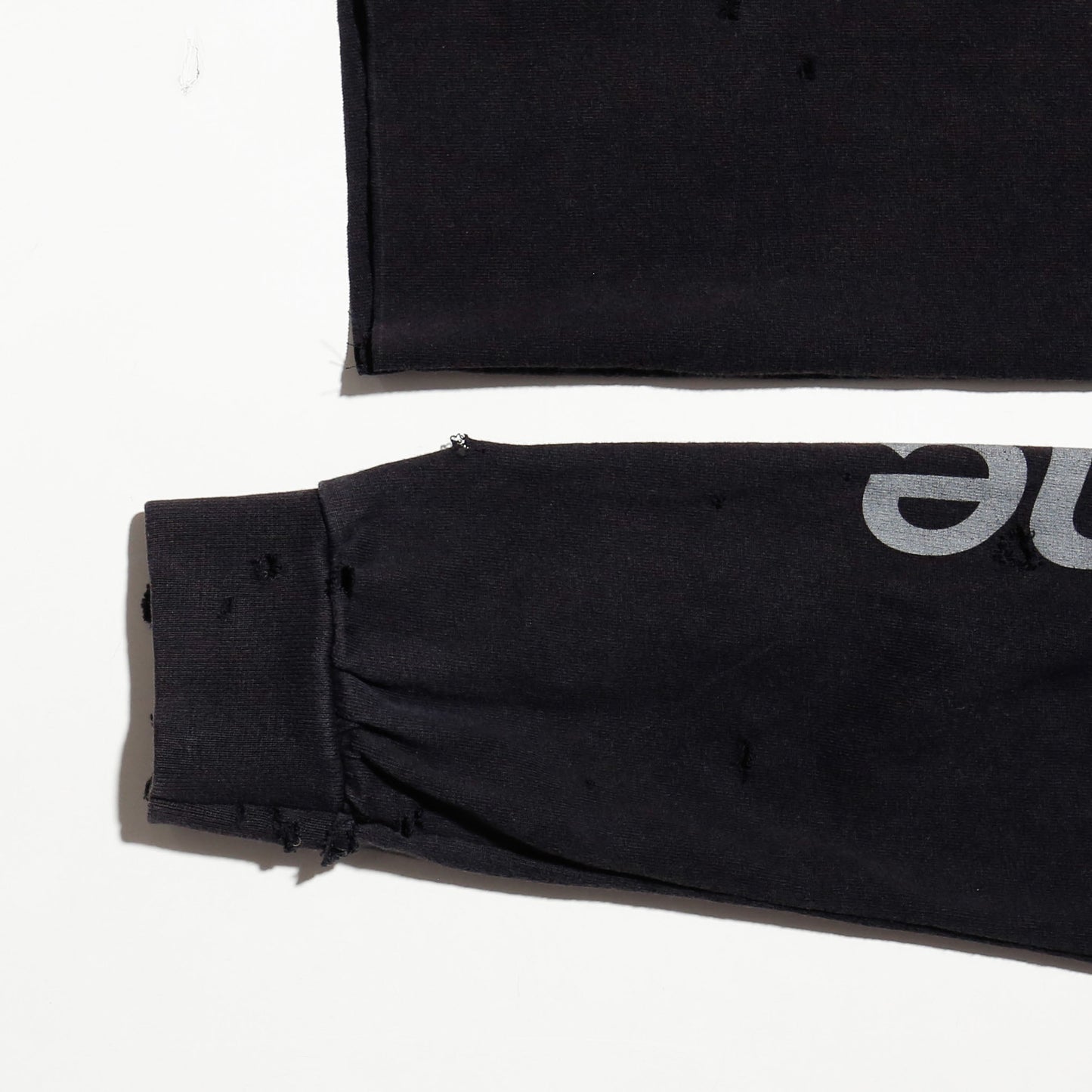 *one-off hybrid hooded cut sew