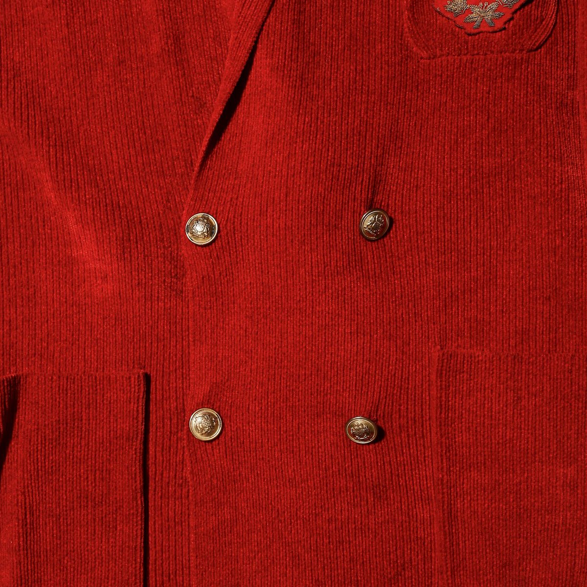 vintage lauren ralph lauren emblem double breasted knit blazer