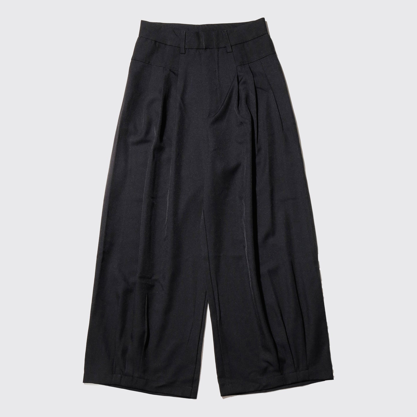 vintage tucked curve wide slacks