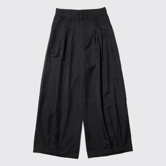 vintage tucked curve wide slacks