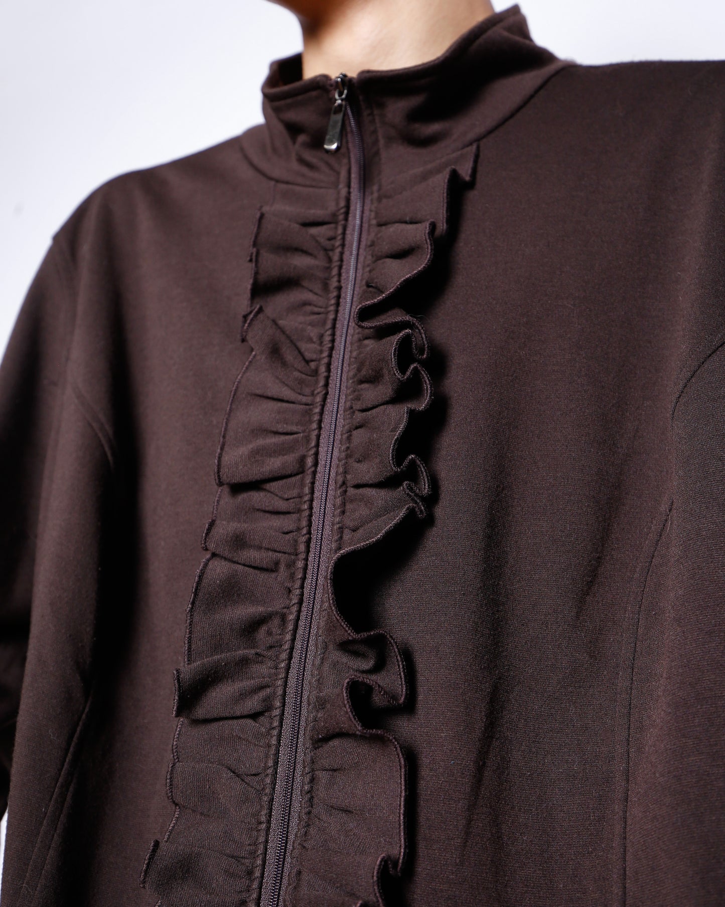 vintage zipped frill jacket
