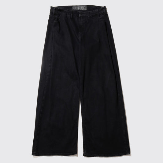 vintage tucked wide leg jeans