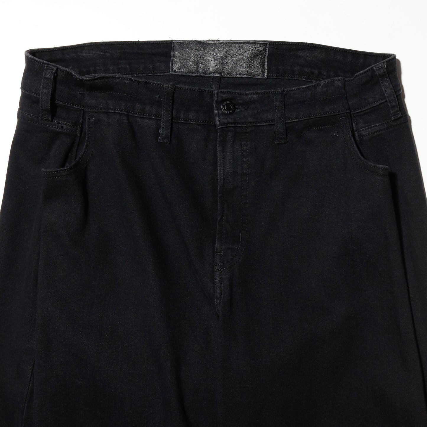 vintage tucked wide leg jeans