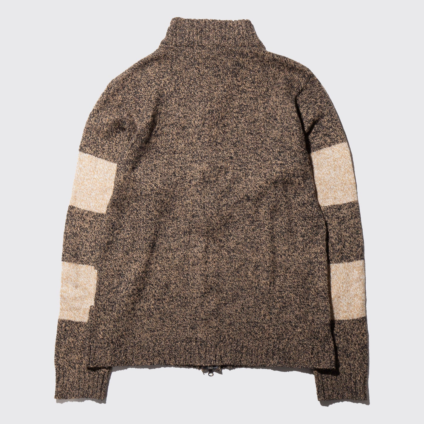 vintage border zipped sweater