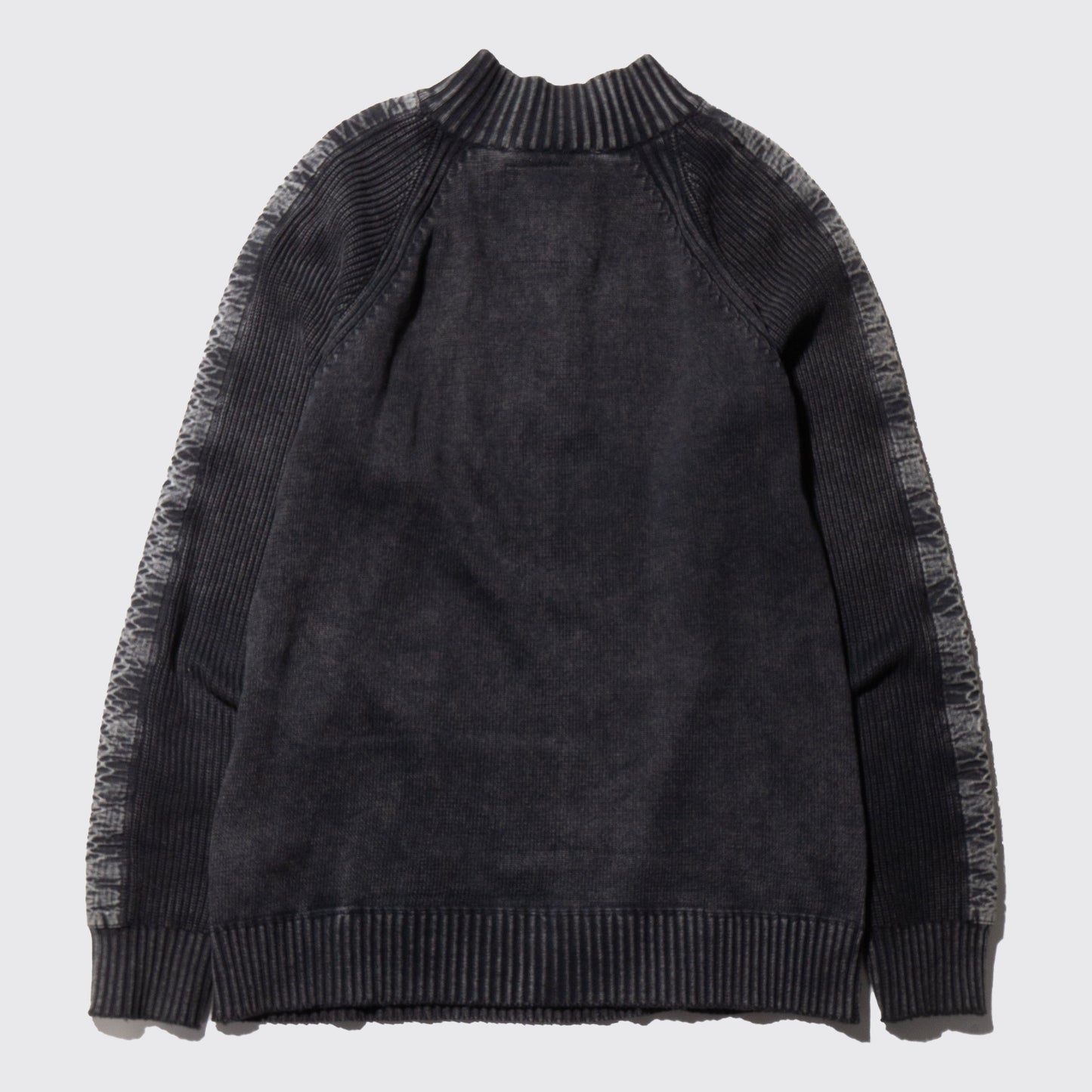 vintage fade half zip sweater