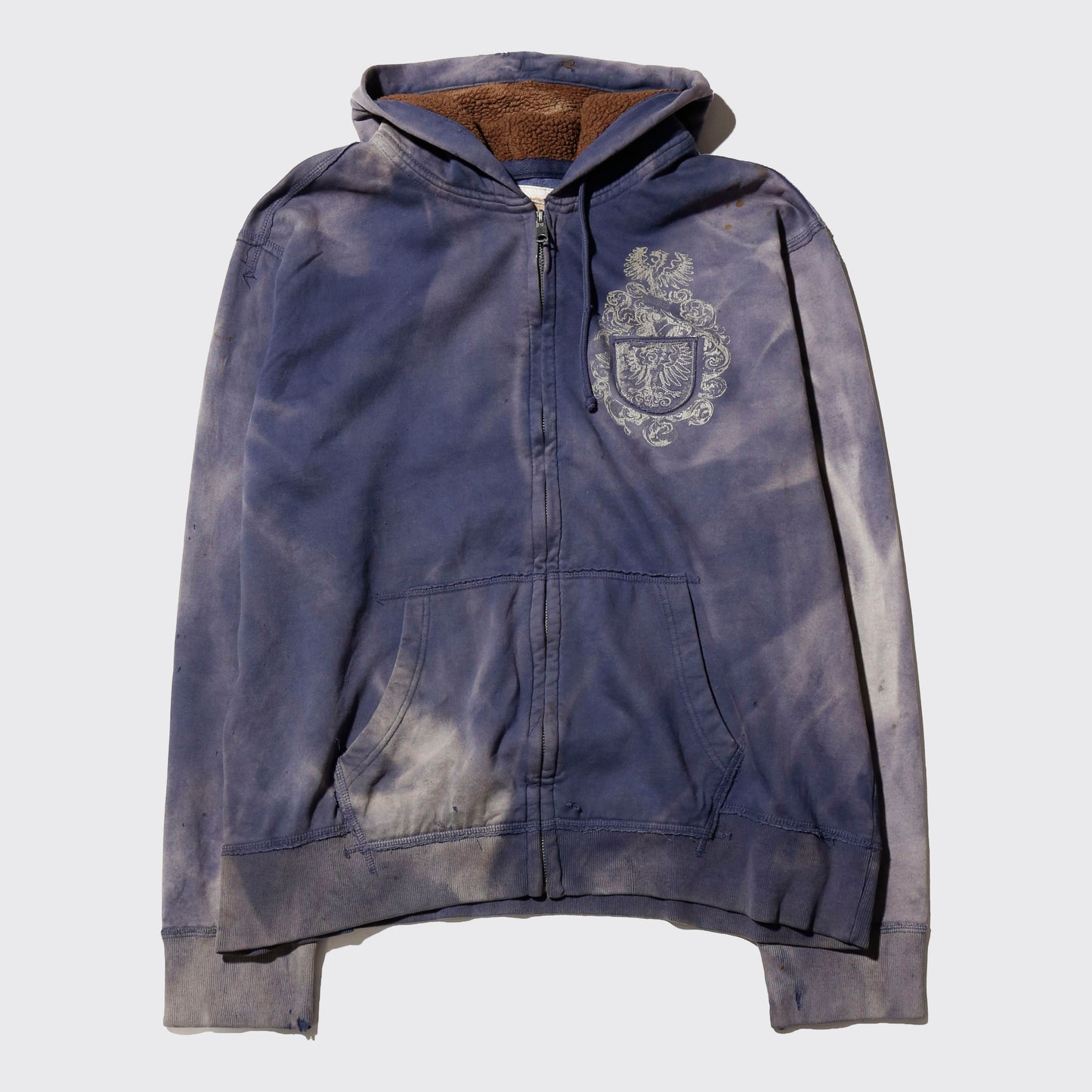 vintage dust eagle boa hoodie