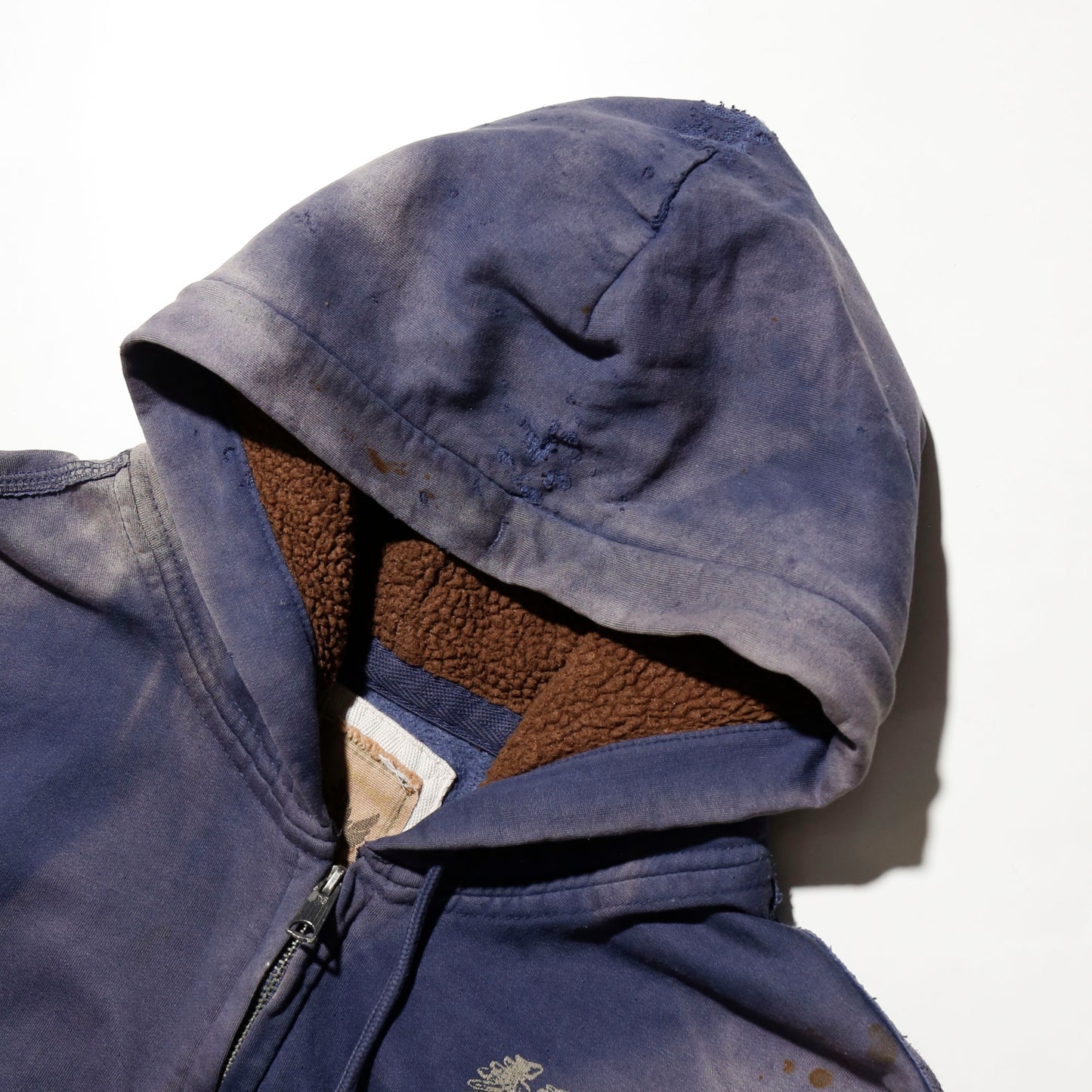 vintage dust eagle boa hoodie