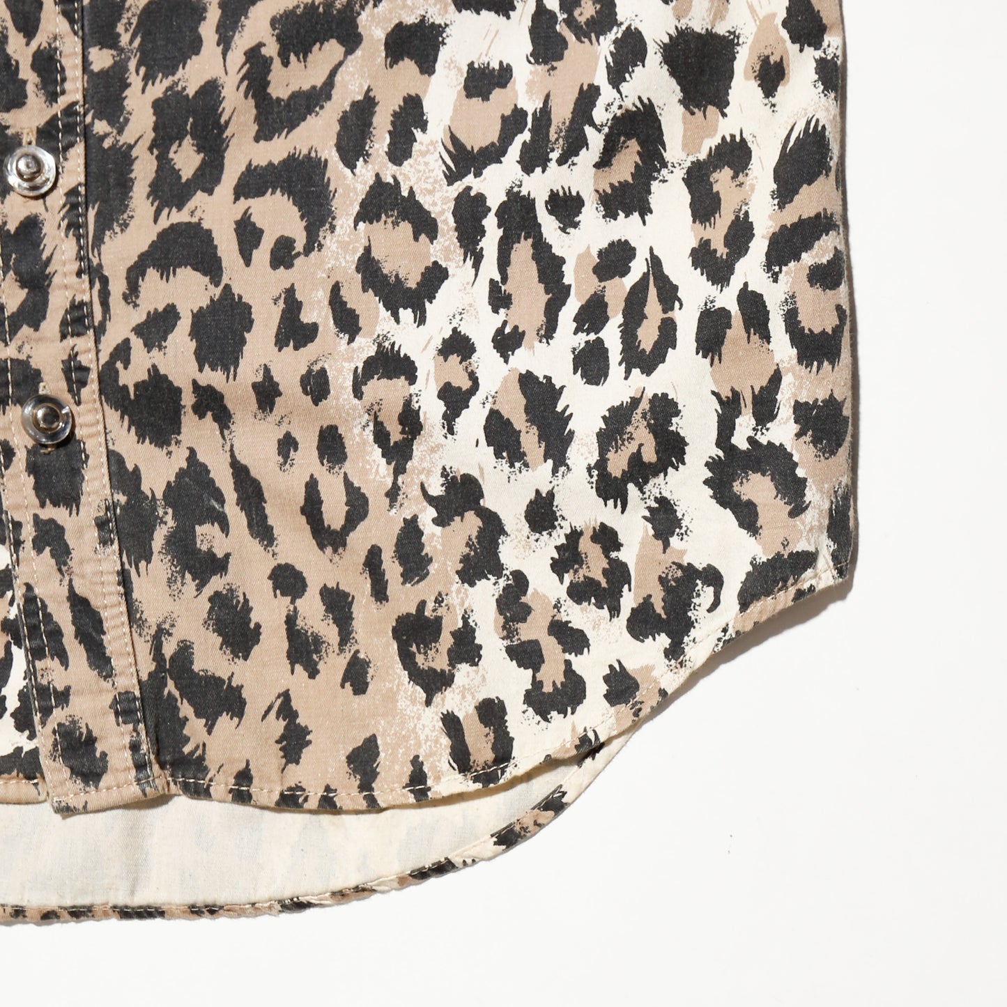 *one-off hybrid leopard shirt