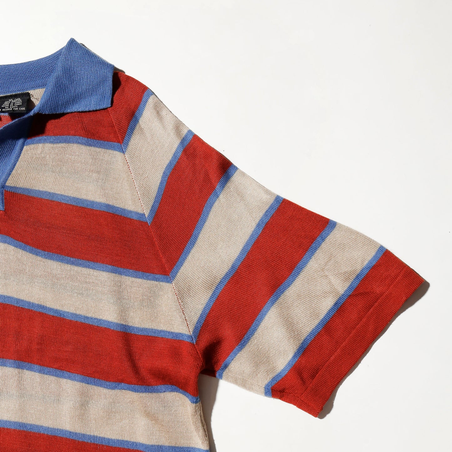 vintage border knit polo h/s