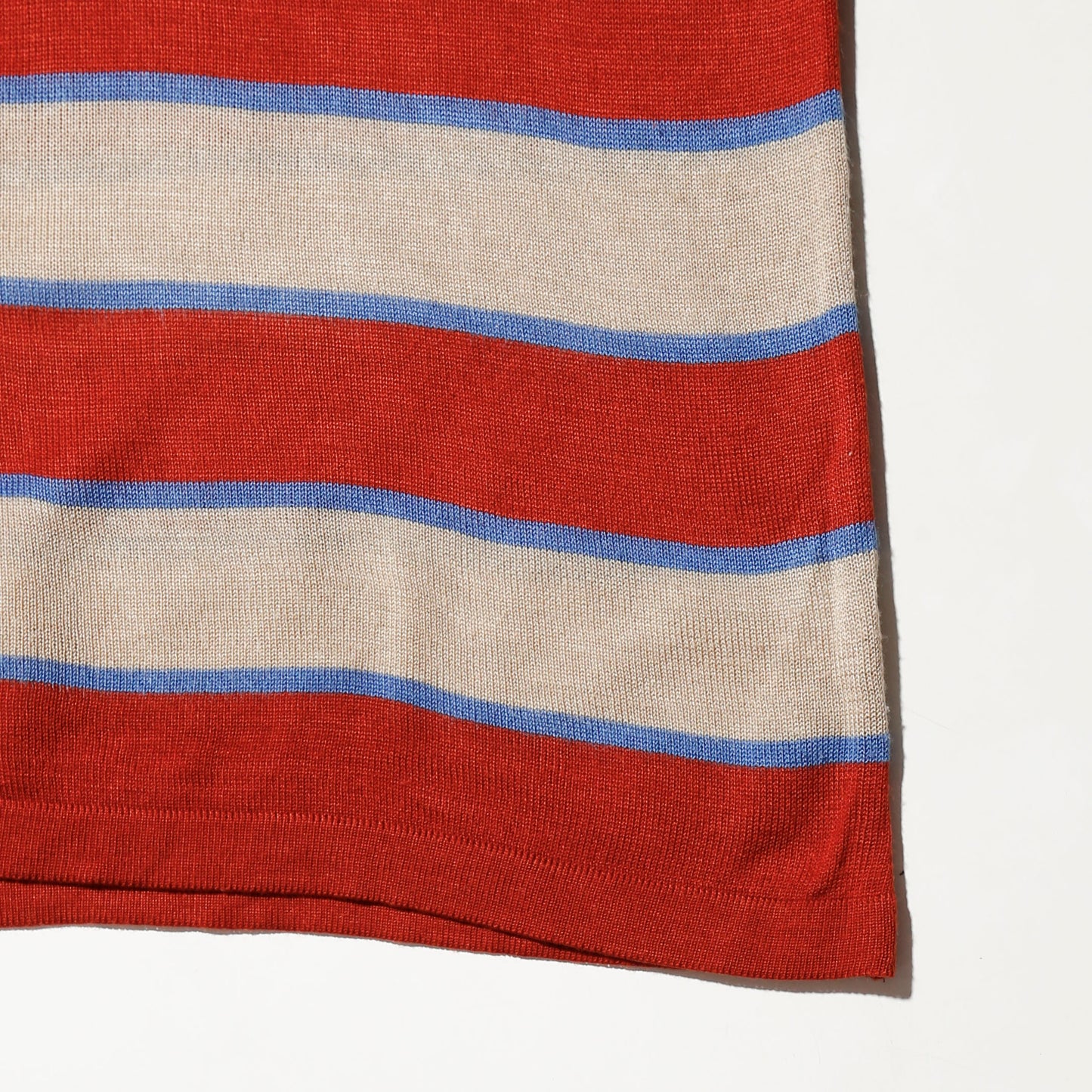 vintage border knit polo h/s