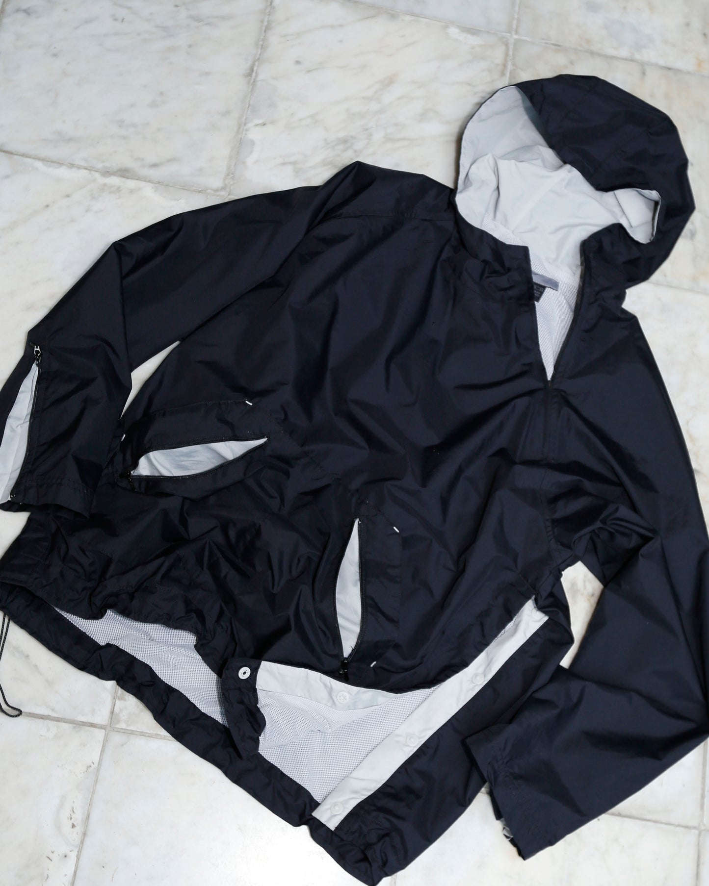 vintage 00's nike slanting zip anorak