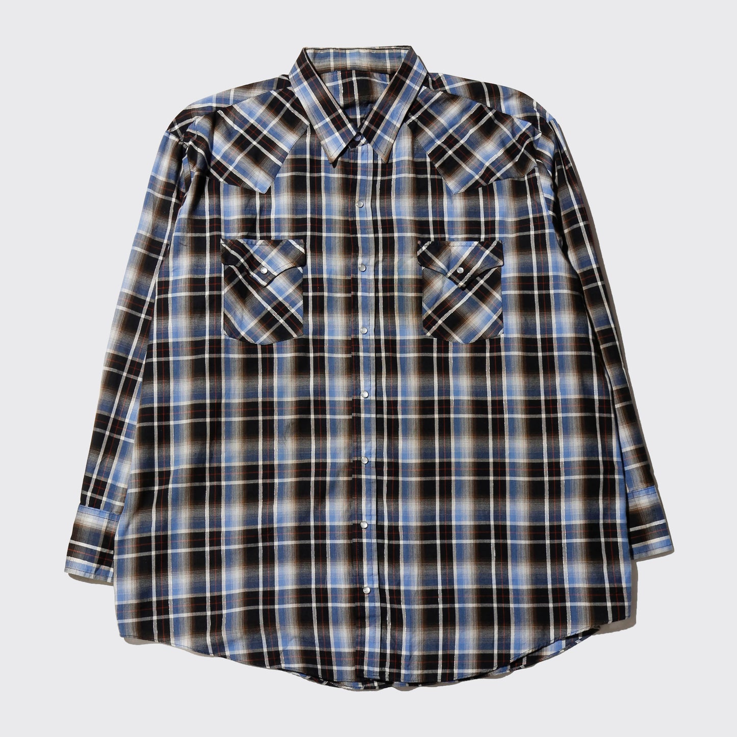 vintage ombre check shirt