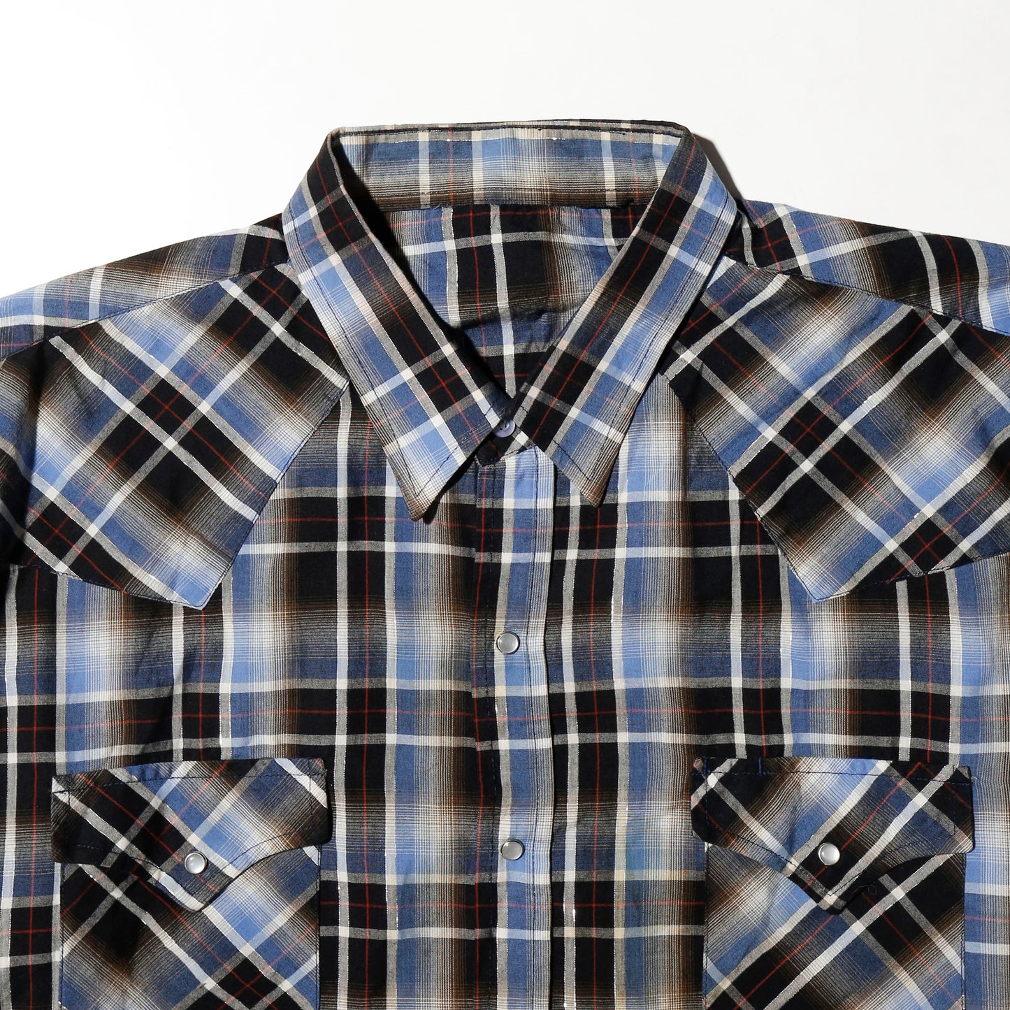 vintage ombre check shirt