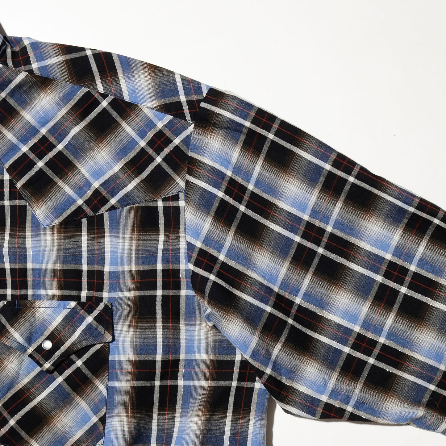 vintage ombre check shirt