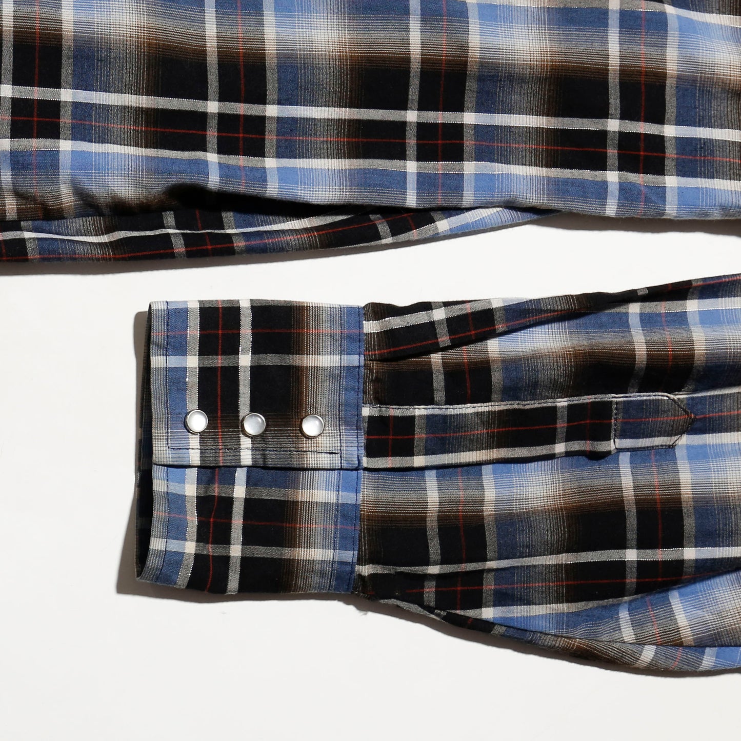 vintage ombre check shirt