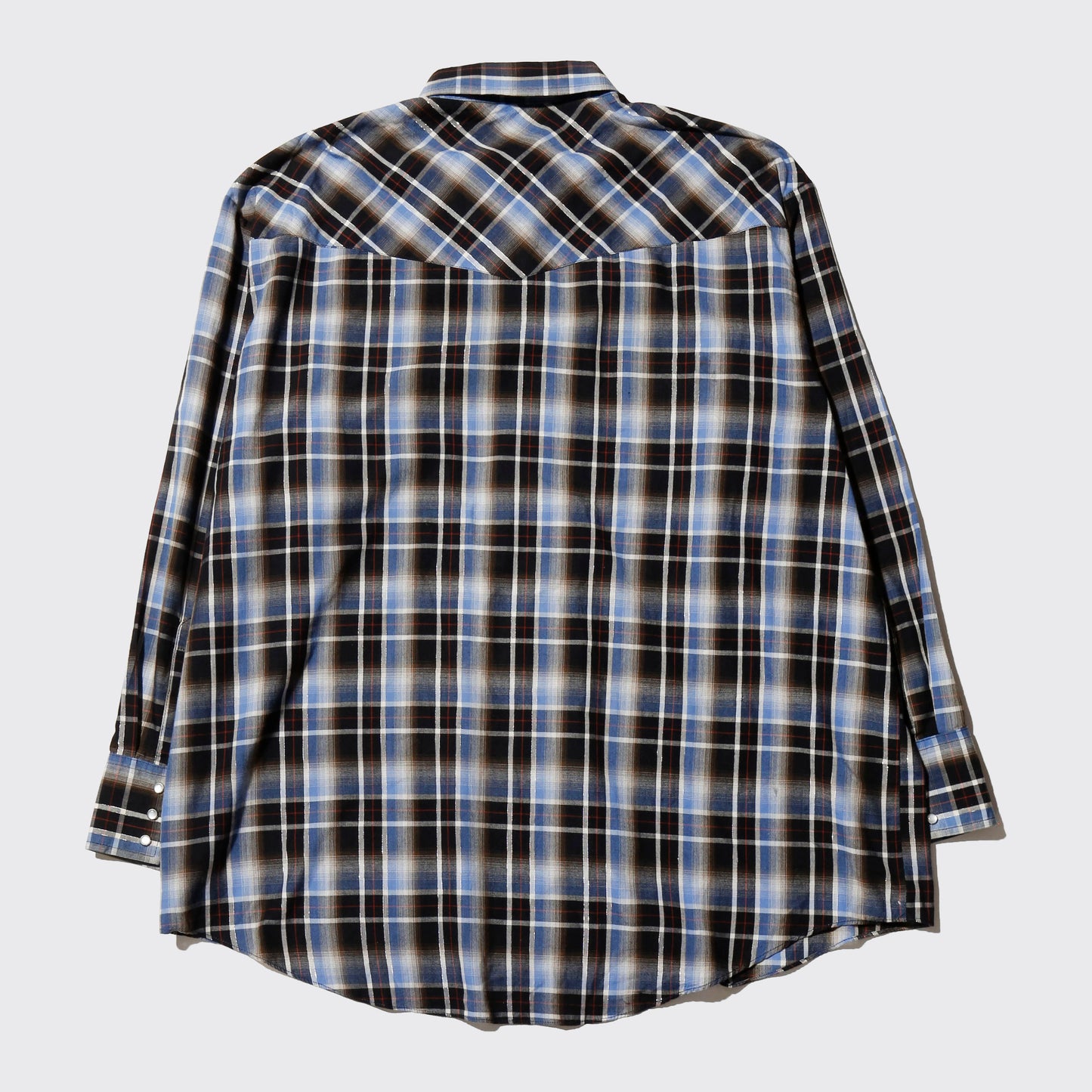 vintage ombre check shirt