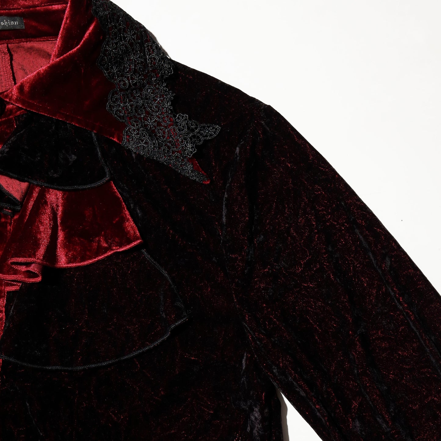 vintage devil fashion leviathan jabot velvet shirt