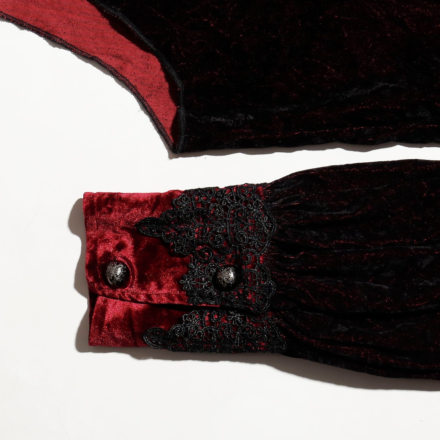 vintage devil fashion leviathan jabot velvet shirt