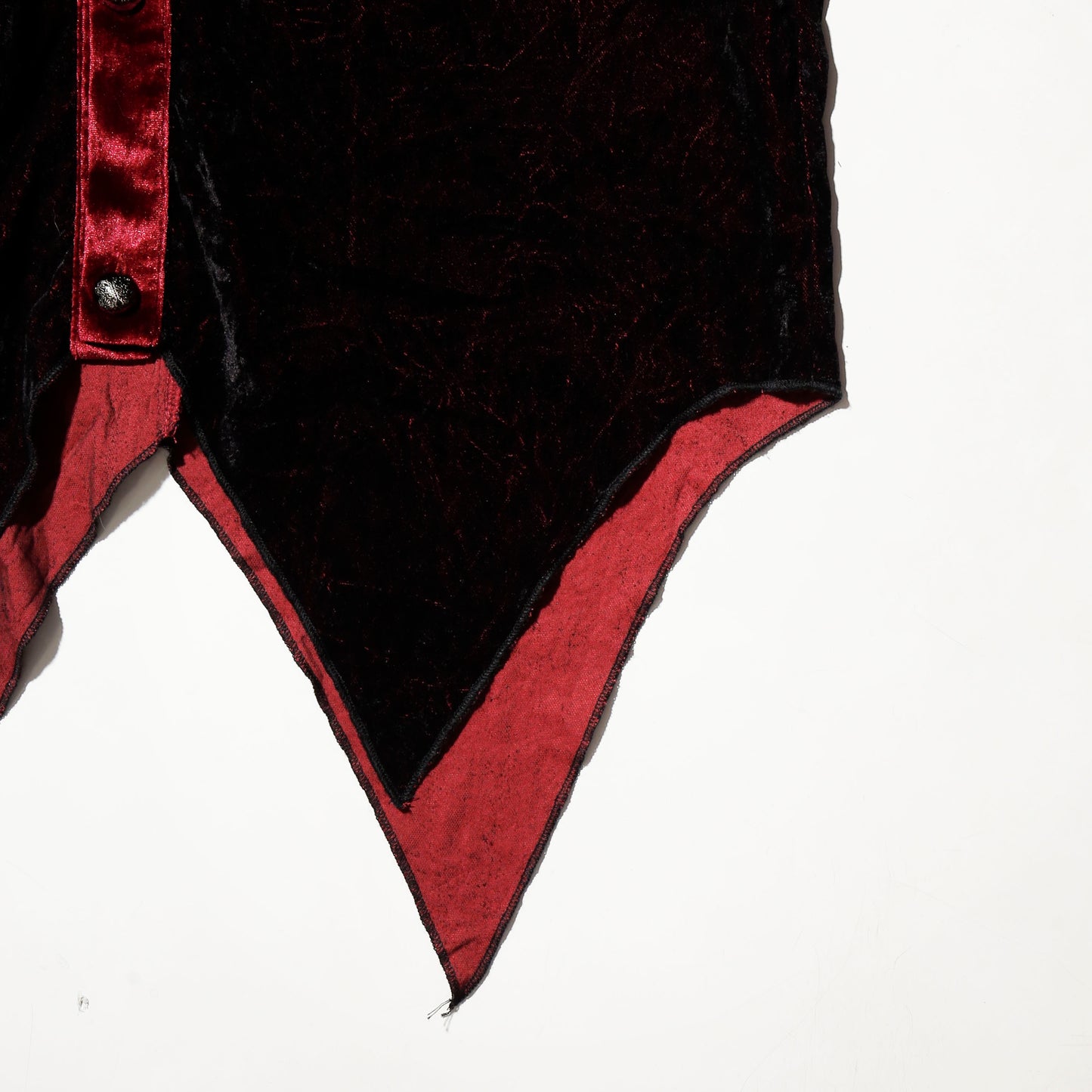 vintage devil fashion leviathan jabot velvet shirt