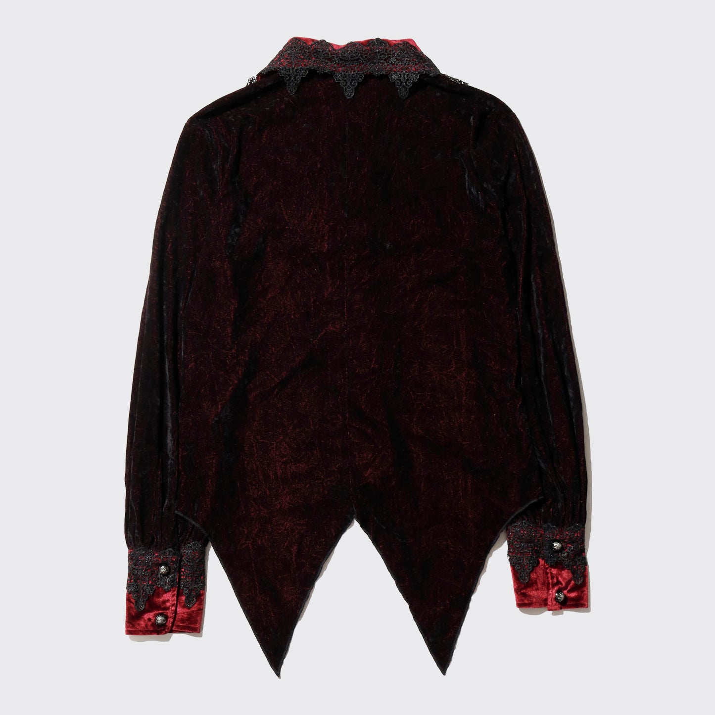 vintage devil fashion leviathan jabot velvet shirt