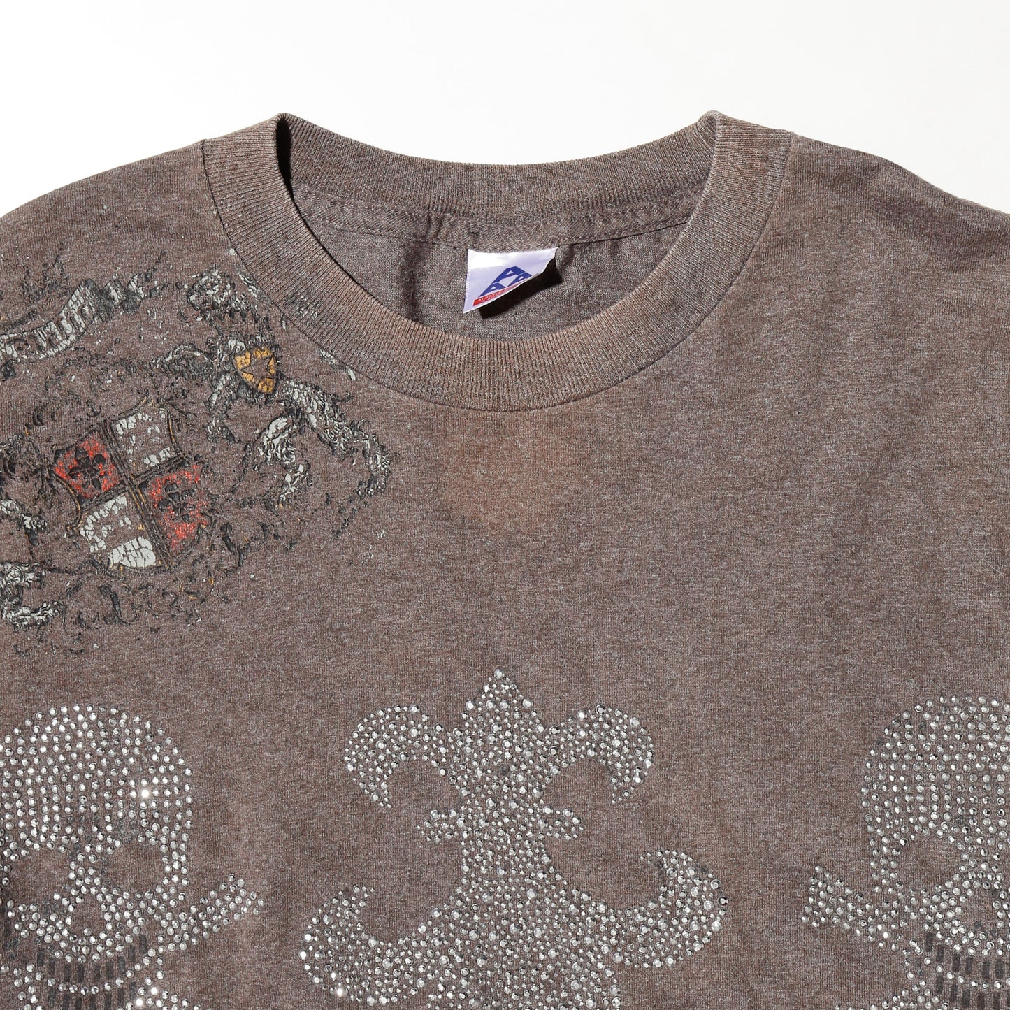 *one-off skull rhinestone layered l/s