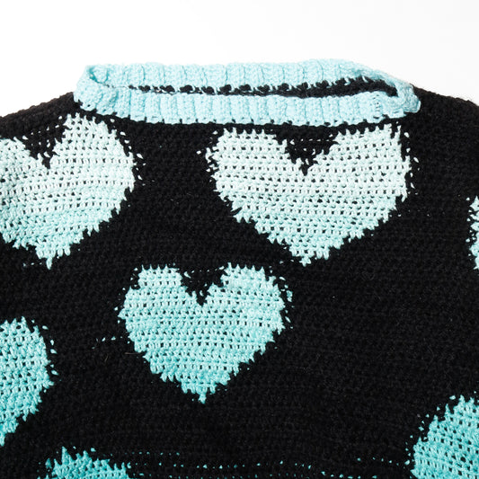 vintage love loose hand knit sweater