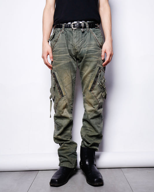 vintage zhanlingzhe tactical jeans
