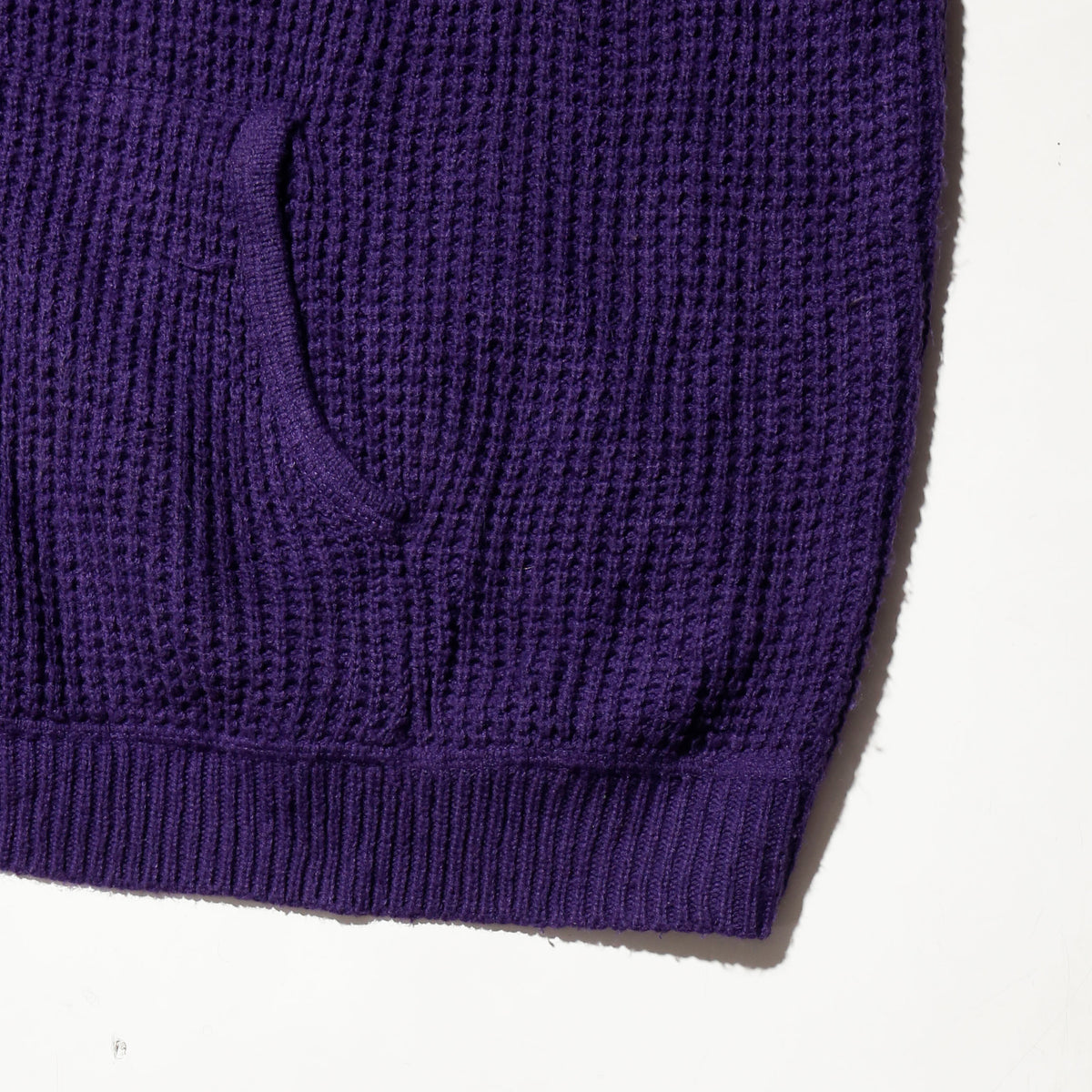 *one-off hand stitched knit hoodie, "teen smoker"
