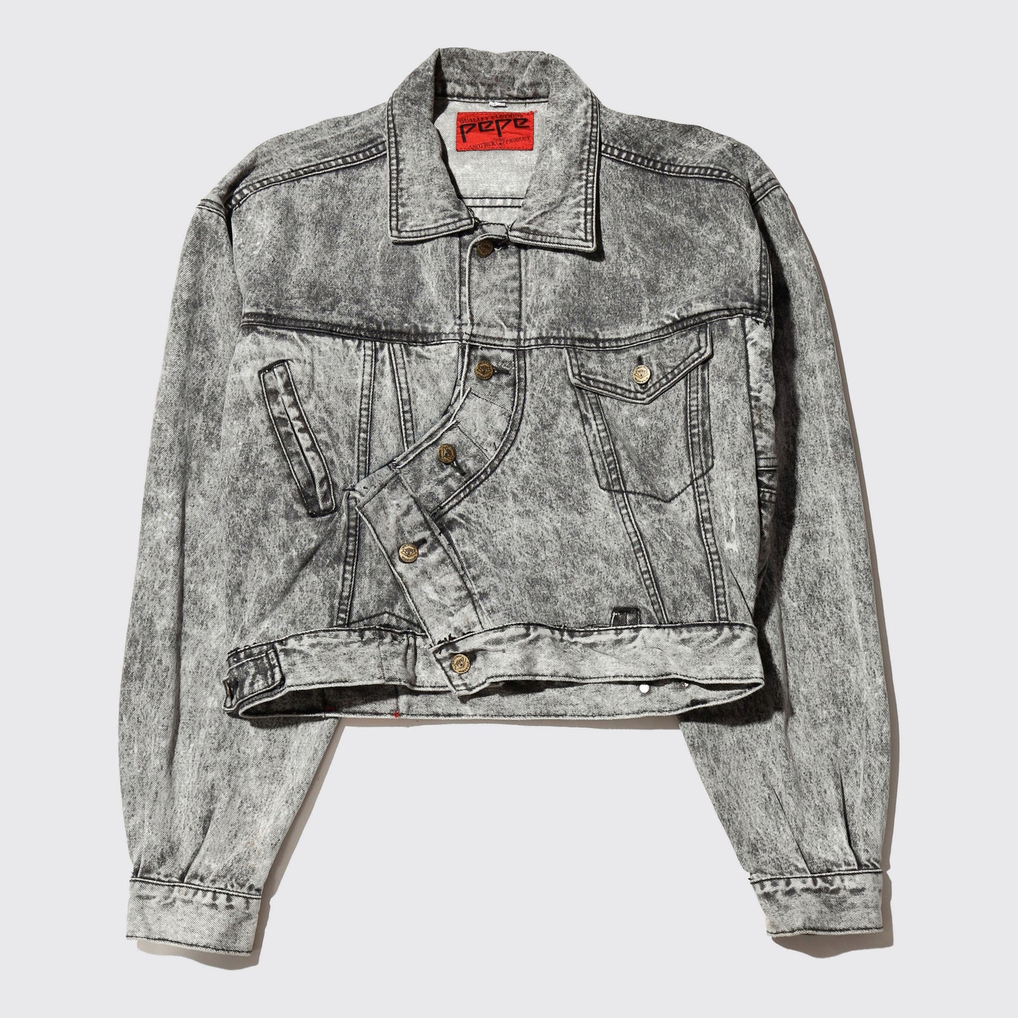 *one-off acid unbalance trucker jacket