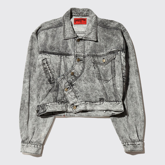 *one-off acid unbalance trucker jacket