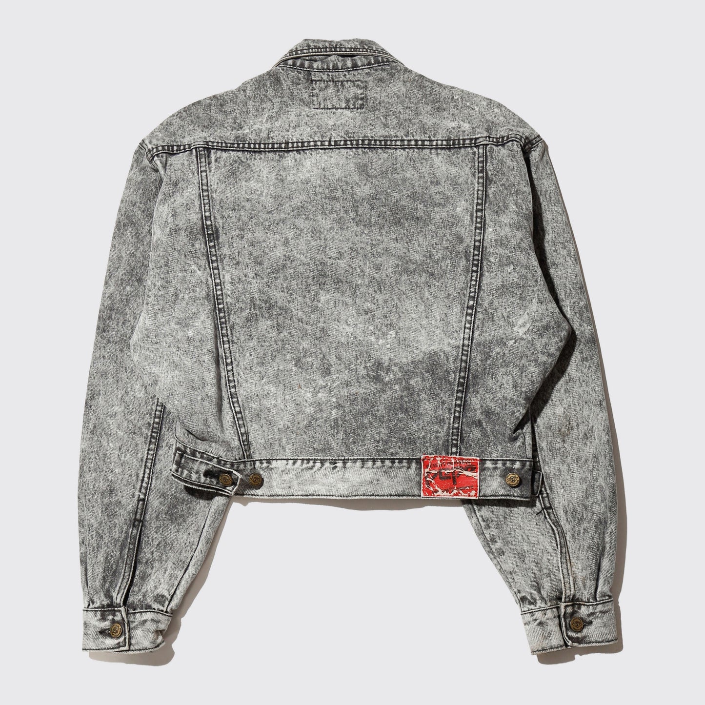 *one-off acid unbalance trucker jacket
