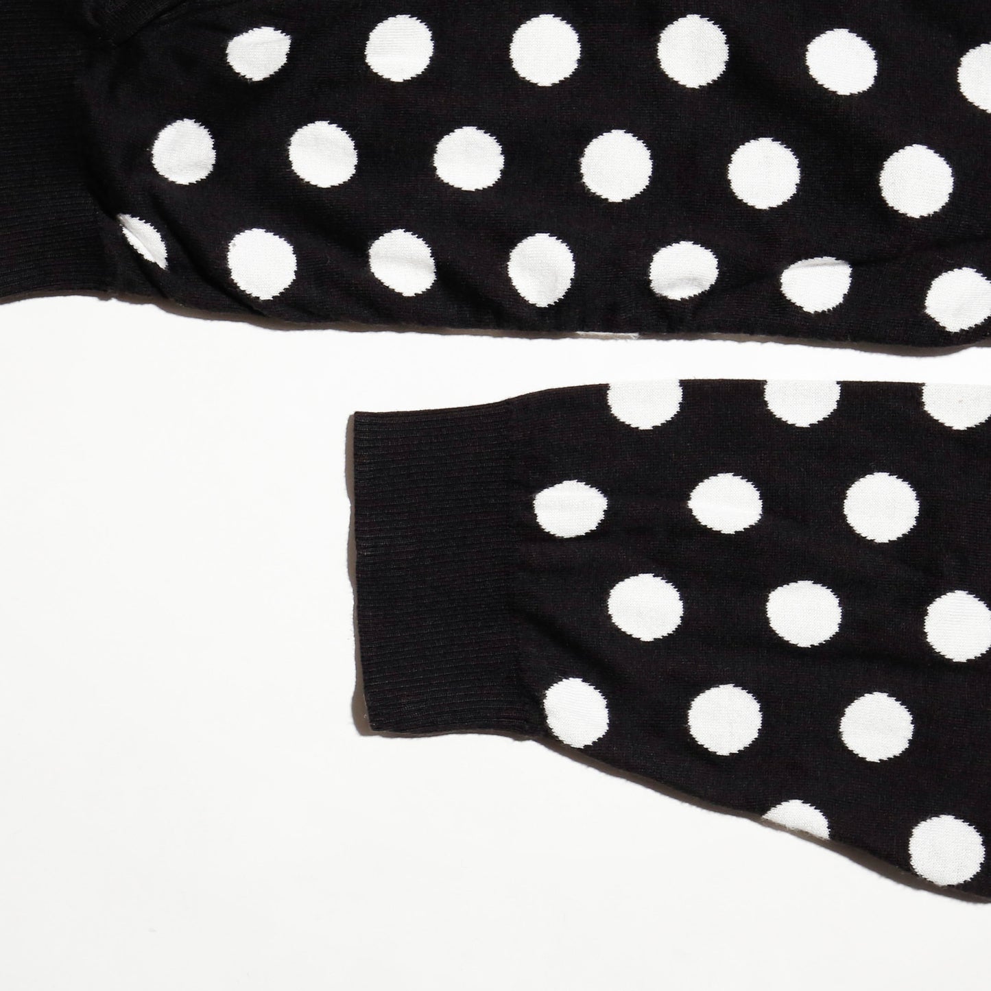 vintage dots knit hoodie