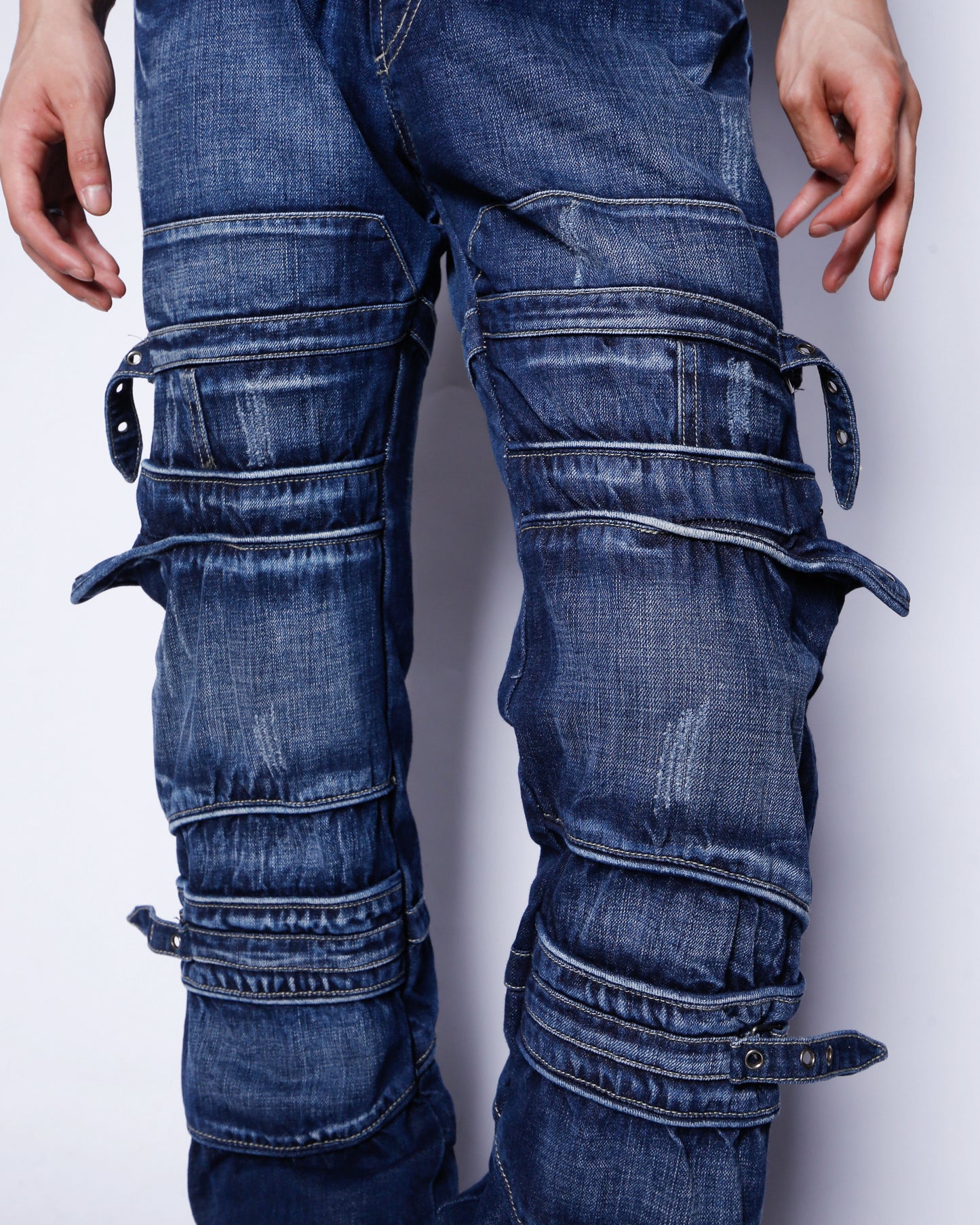 vintage coiled bondage jeans