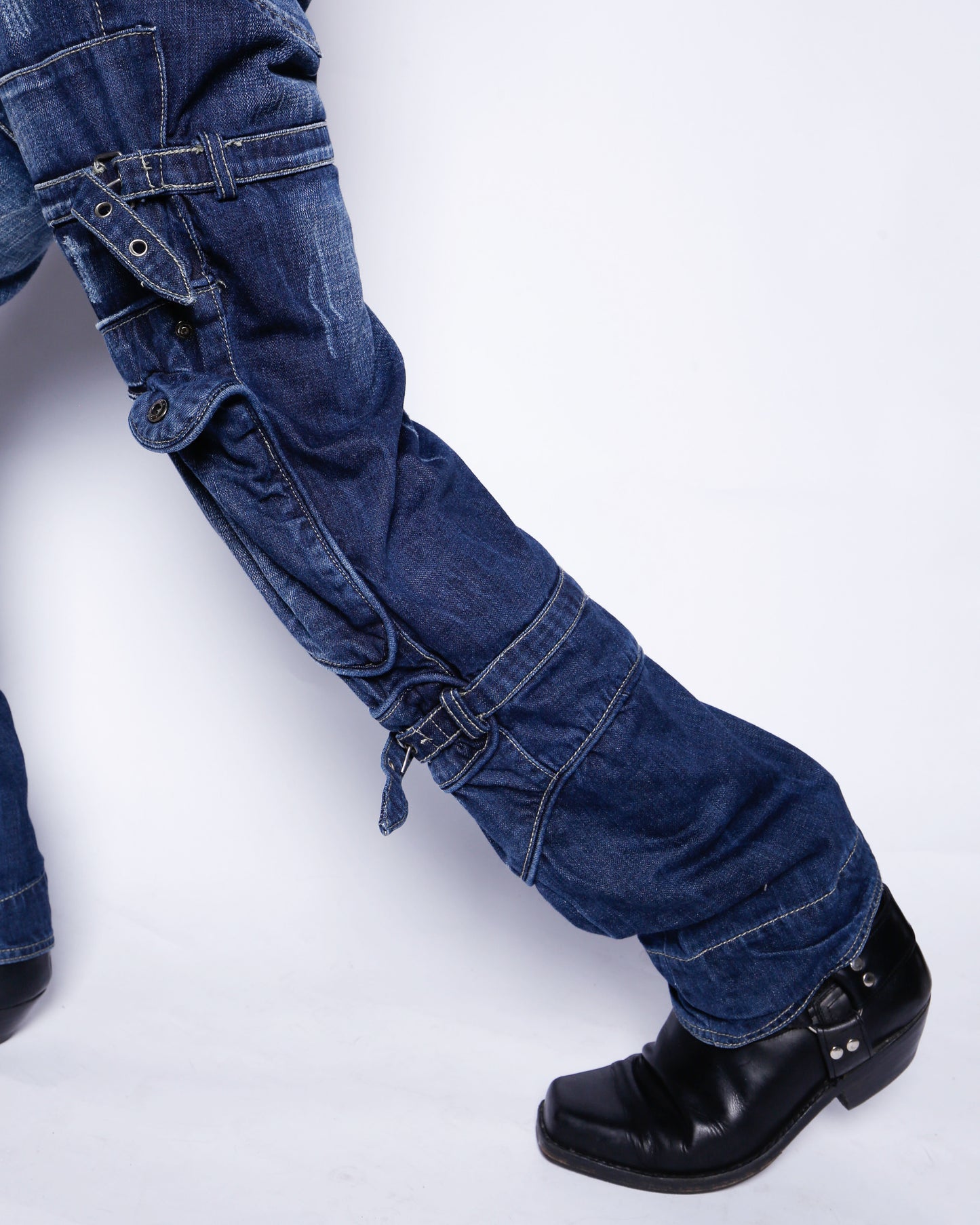 vintage coiled bondage jeans