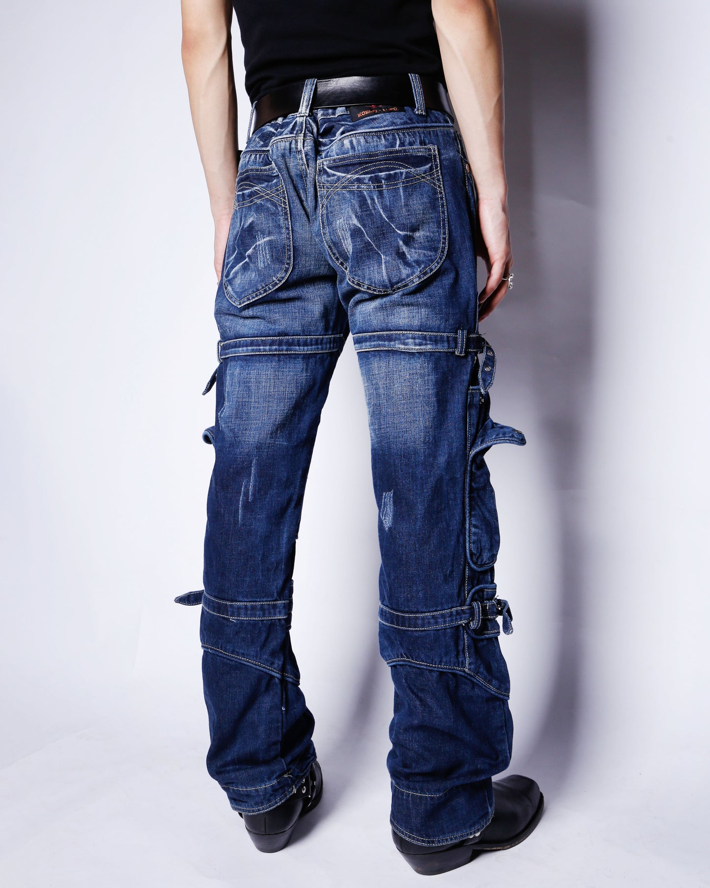 vintage coiled bondage jeans