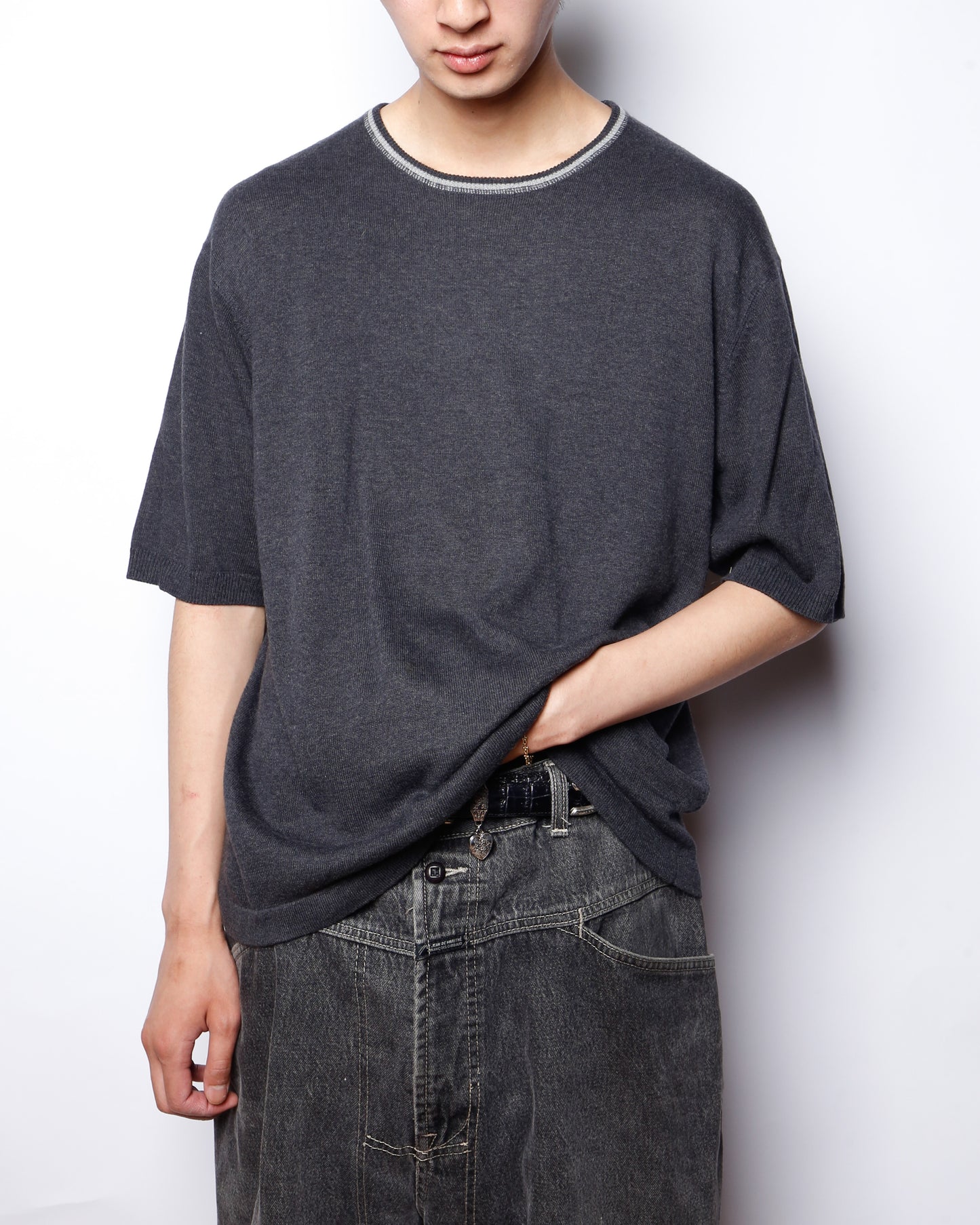 vintage perry ellis knit h/s